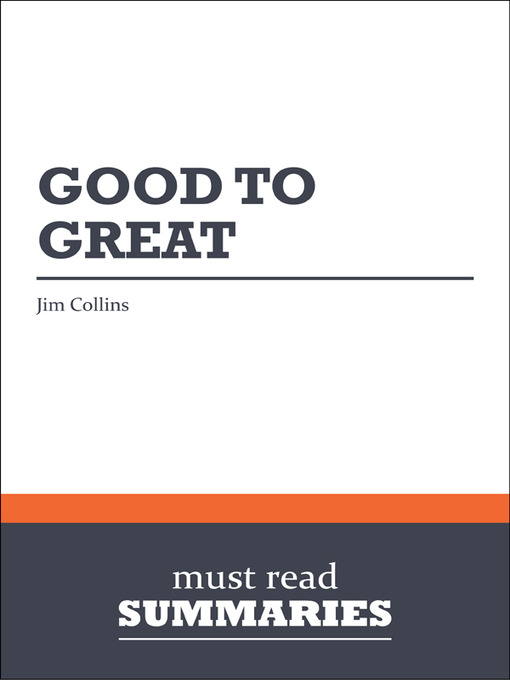 Cover image for Good to Great - Jim Collins